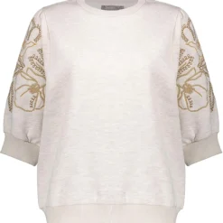 Geisha Truien & Vesten*sweater dames beige melange