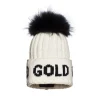 Goldbergh Mutsen|Wintersport*Hodd muts dames white black