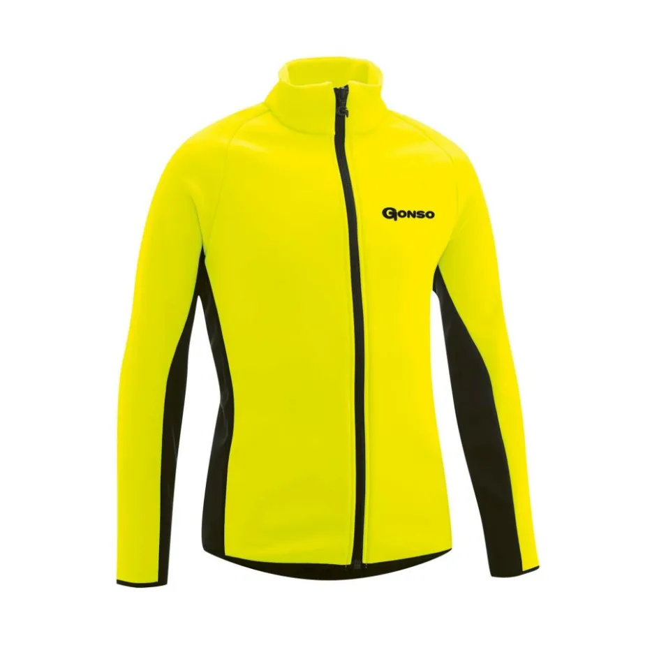 Gonso Fietskleding*Moritz fietsjack junior safety yellow black