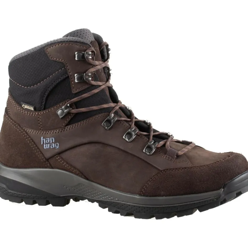 Hanwag Wandelschoenen|Wandelschoenen*Banks SF Extra GTX wandelschoenen heren mocca asphalt