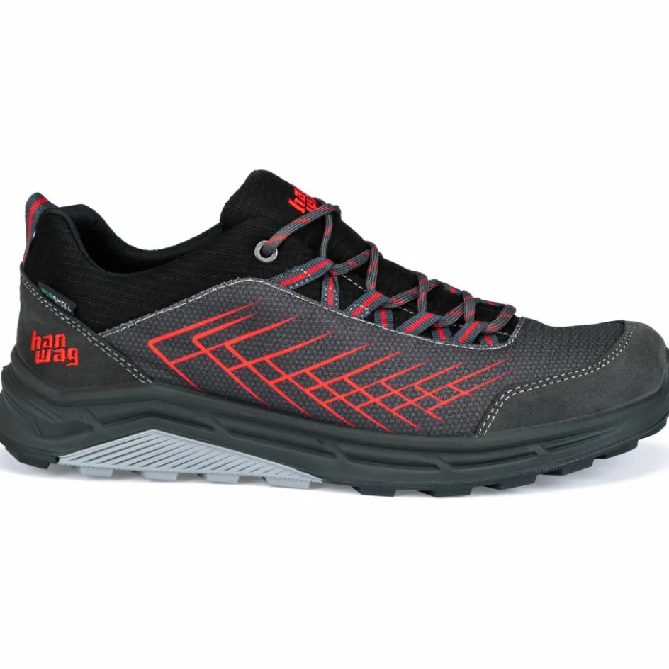 Hanwag Wandelen|Wandelschoenen*Coastridge Low ES wandelschoenen heren asphalt red
