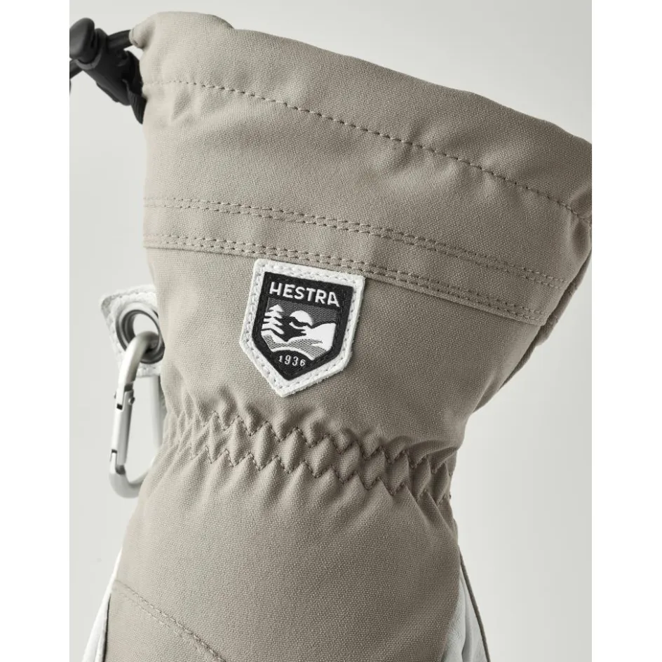 Hestra Handschoenen & Wanten|Wintersport*Heli Ski Lobster handschoenen dames khaki offwhite