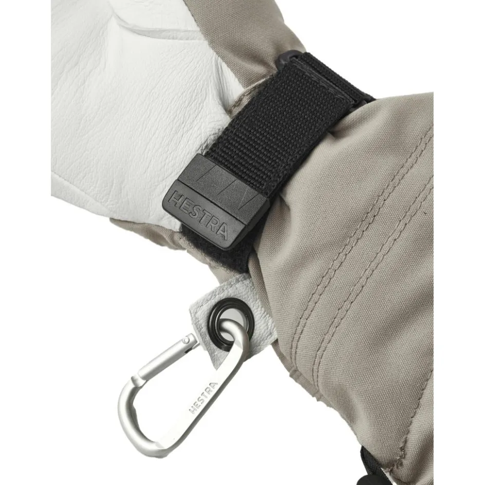 Hestra Handschoenen & Wanten|Wintersport*Heli Ski Lobster handschoenen dames khaki offwhite