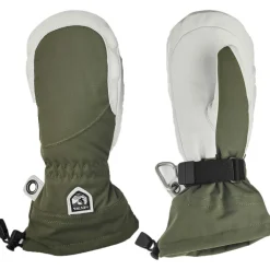 Hestra Handschoenen & Wanten|Wintersport*Heli Ski wanten dames olive off white
