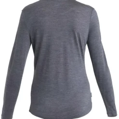 Icebreaker Thermokleding|Wintersport*125 Cool-Lite Sphere III LS thermos dames midnight  navy heather