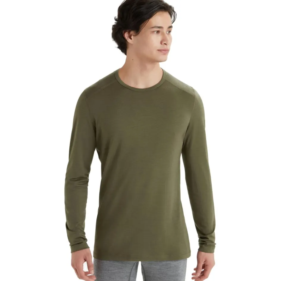 Icebreaker Thermokleding|Wintersport*200 Oasis LS thermoshirt heren loden