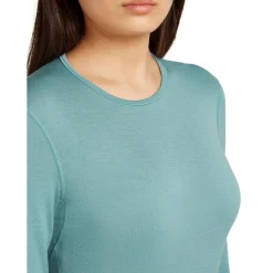 Icebreaker Thermokleding|Wintersport*260 Tech LS Crewe thermoshirt dames hydro