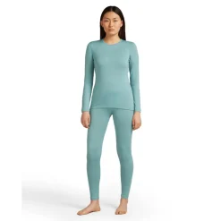 Icebreaker Thermokleding|Wintersport*260 Tech LS Crewe thermoshirt dames hydro