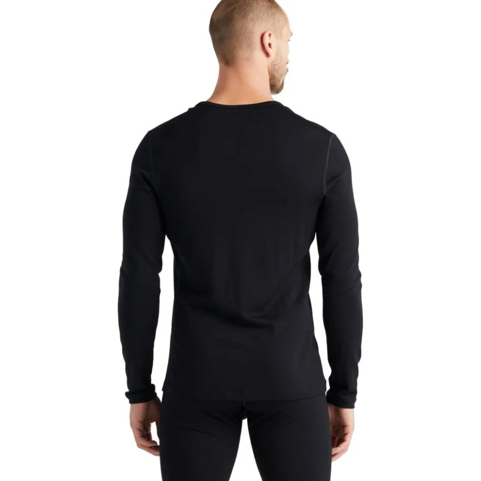 Icebreaker Thermokleding|Wintersport*260 Tech LS thermoshirt heren black