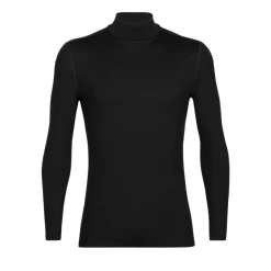 Icebreaker Thermokleding|Wintersport*260 Tech LS Turtleneck thermoshirt heren black
