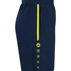 Jako Voetbalkleding*Allround voetbalbroekje marine fluogeel