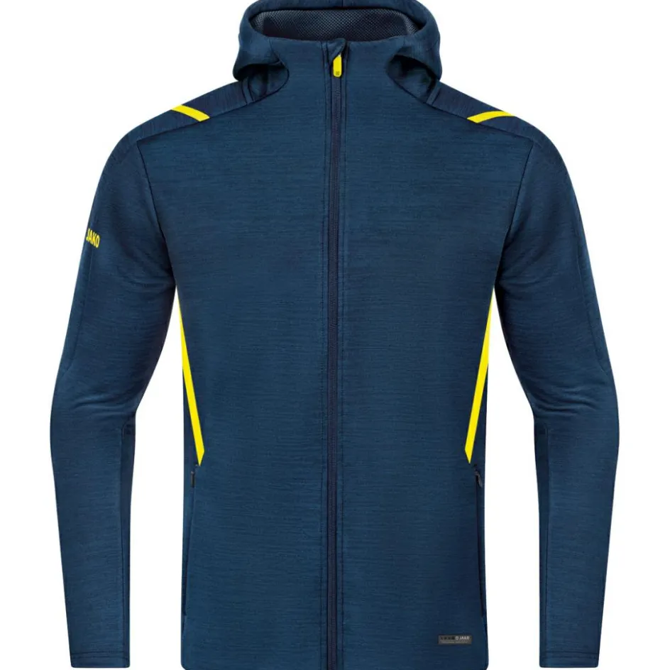 JAKO Voetbalkleding*Challenge trainingsjack senior marine fluogeel