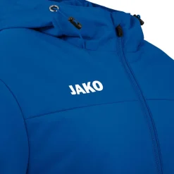 JAKO Voetbalkleding*Team coach jas met capuchon royal