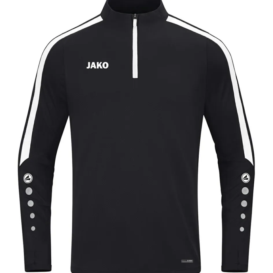 JAKO Voetbalkleding*Ziptop Power trainingsshirt zwart
