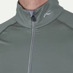 Kjus Skipullies|Wintersport*Feel Half-Zip skipully heren green smoke pewter
