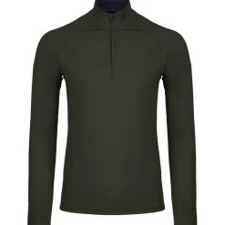 Kjus Wintersport|Skipullies*Feel Half-Zip skipully heren dark olive