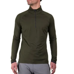 Kjus Wintersport|Skipullies*Feel Half-Zip skipully heren dark olive