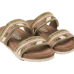 Lazamani Slippers*75.386 slippers dames 2-straps nude