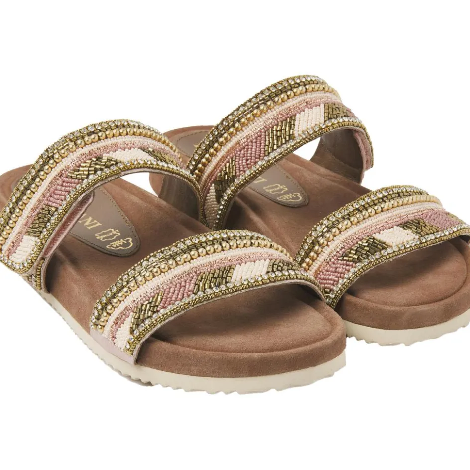 Lazamani Slippers*75.386 slippers dames 2-straps nude