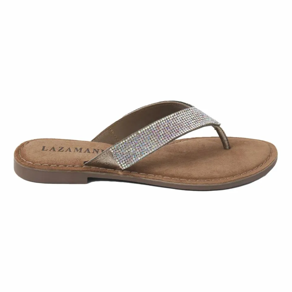 Lazamani Slippers*75.803 slippers dames diamond rainbow
