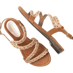 Lazamani Sandalen*Camila sandalen dames cognac
