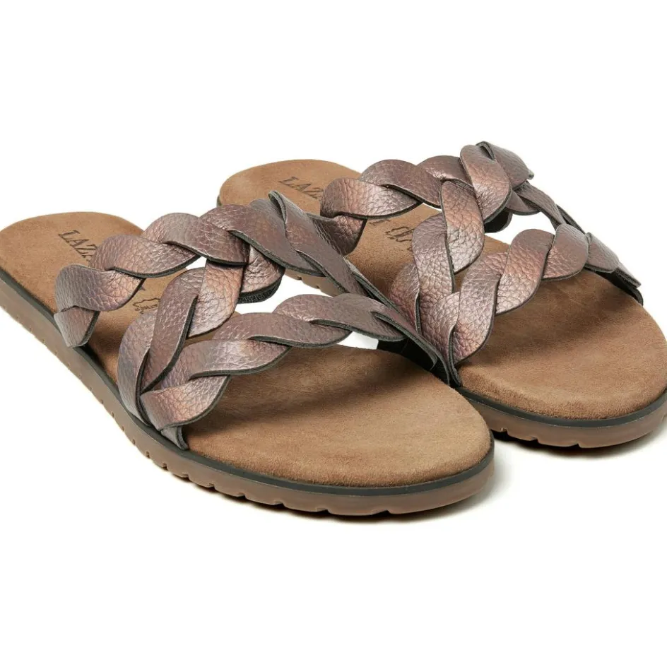 Lazamani Slippers*Eden slippers dames pewter