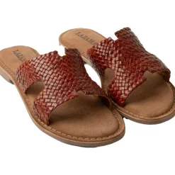 Lazamani Slippers*Flor slippers dames tan