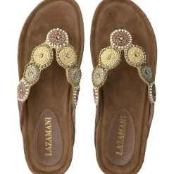 Lazamani Slippers*Mara slippers dames beige