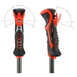 Leki Skistokken|Wintersport*Airfoil 3D skistokken black dark anthracite bright red