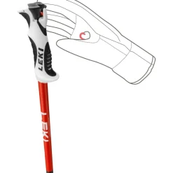 Leki Skistokken|Wintersport*Bold S skistokken dark anthracite bright red white