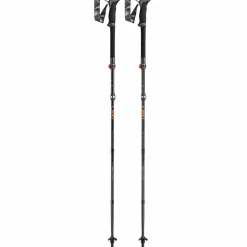 Leki Wandelstokken|Wandelstokken*Makalu FX Carbon wandelstokken black orange natural carbon