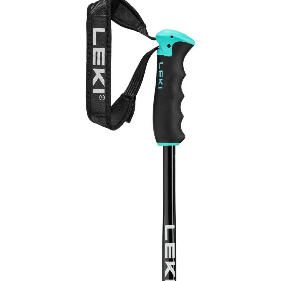 Leki Skistokken|Wintersport*Neolite Airfoil skistokken dames gunmetal black light turquoise