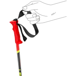Leki Skistokken|Wintersport*Racing Kids skistokken junior bright red black  neon yellow