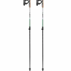 Leki Wandelen|Wandelstokken*Spin Shark SL wandelstokken white smokegreen dark anthracite