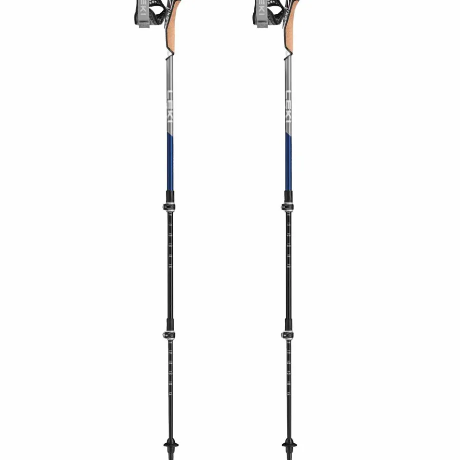 Leki Wandelen|Wandelstokken*Traveller Carbon wandelstokken midnight blue dark metallic