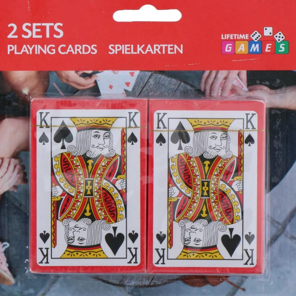 Lifetime Games Buitenspelen & Spelletjes* Speelkaarten set 2 stuks