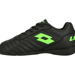 Lotto Voetbalschoenen*Milano 700 ID JR zaalvoetbalschoenen junior all black spring green