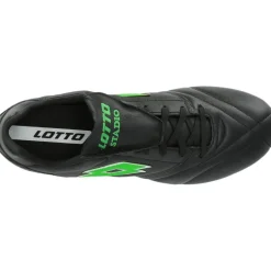 Lotto Voetbalschoenen*Stadio 200 FG voetbalschoenen heren all black spring green