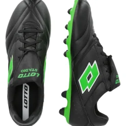 Lotto Voetbalschoenen*Stadio 200 FG voetbalschoenen heren all black spring green