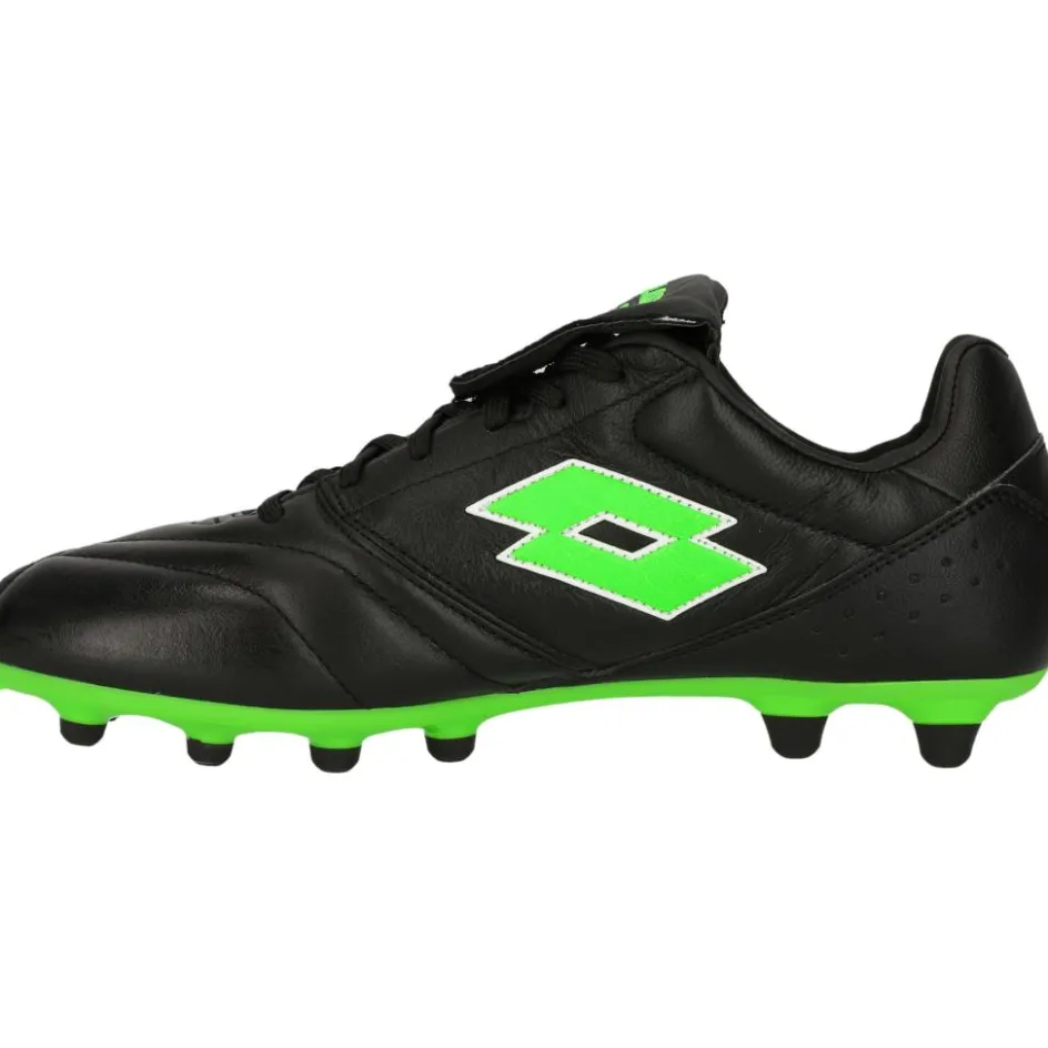 Lotto Voetbalschoenen*Stadio 200 III FG voetbalschoenen heren all black spring green