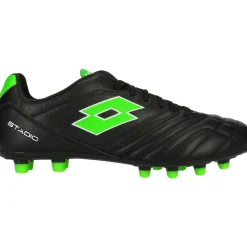 Lotto Voetbalschoenen*Stadio 300 III FG voetbalschoenen heren all black spring green