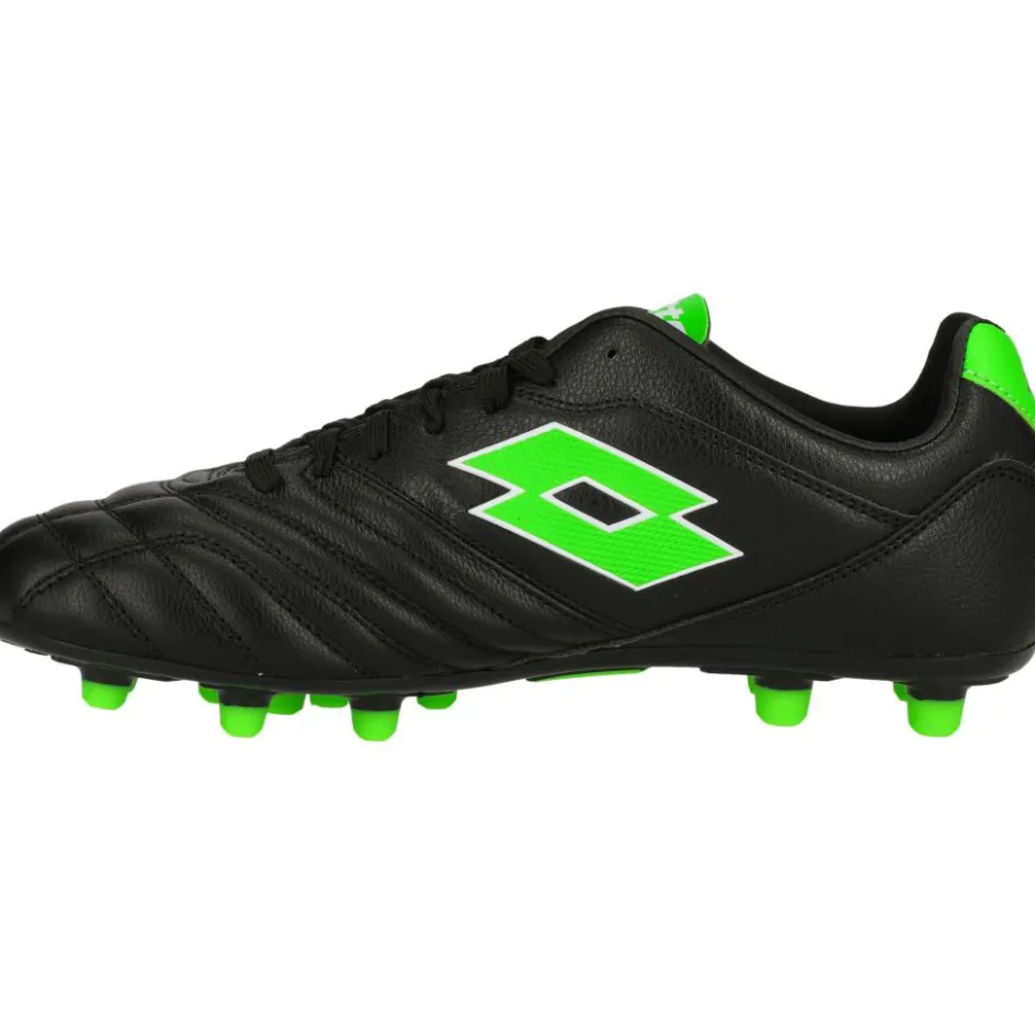 Lotto Voetbalschoenen*Stadio 300 III FG voetbalschoenen heren all black spring green