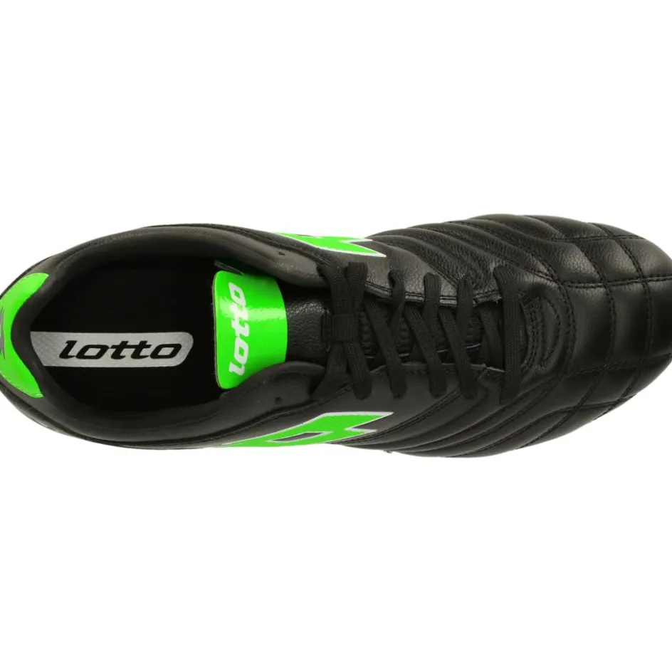 Lotto Voetbalschoenen*Stadio 300 III FG voetbalschoenen heren all black spring green