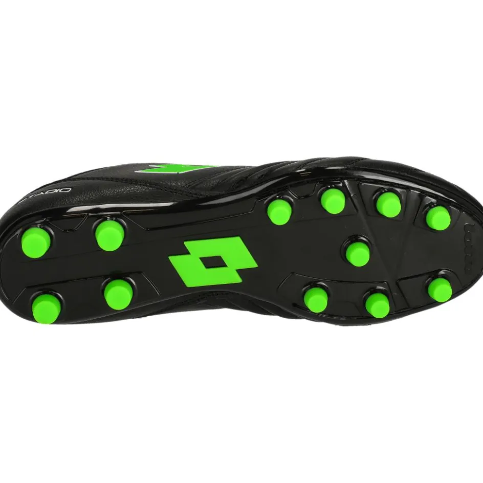 Lotto Voetbalschoenen*Stadio 300 III FG voetbalschoenen heren all black spring green