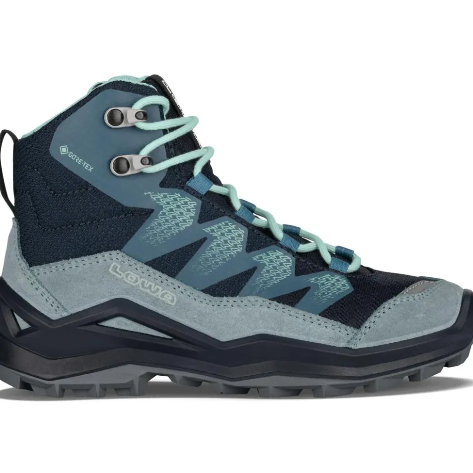 Lowa Wandelen|Wandelschoenen*Maddox Pro GTX Mid wandelschoenen junior kinderen navy smoke blue