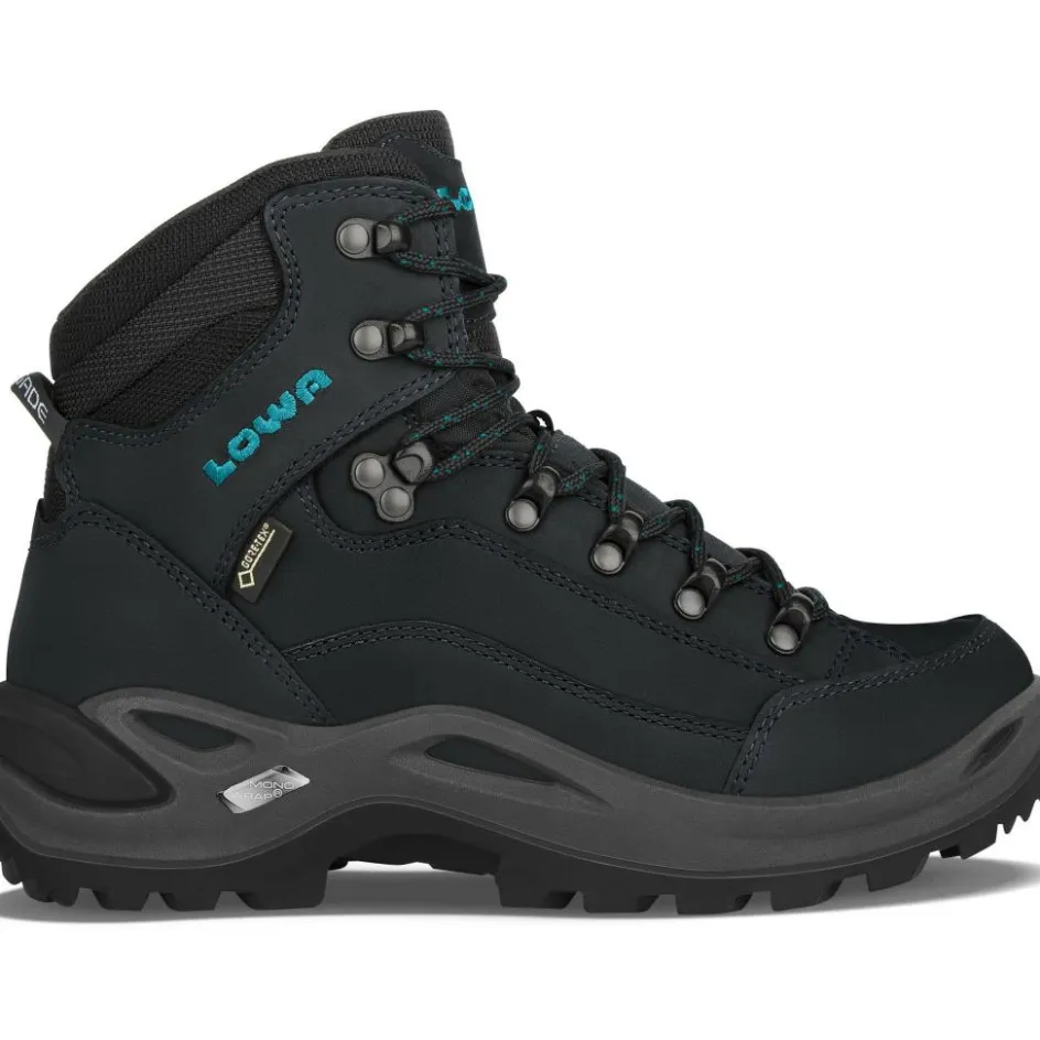 Lowa Wandelen|Wandelschoenen*Renegade GTX Mid Ws wandelschoenen dames asphalt turquoise