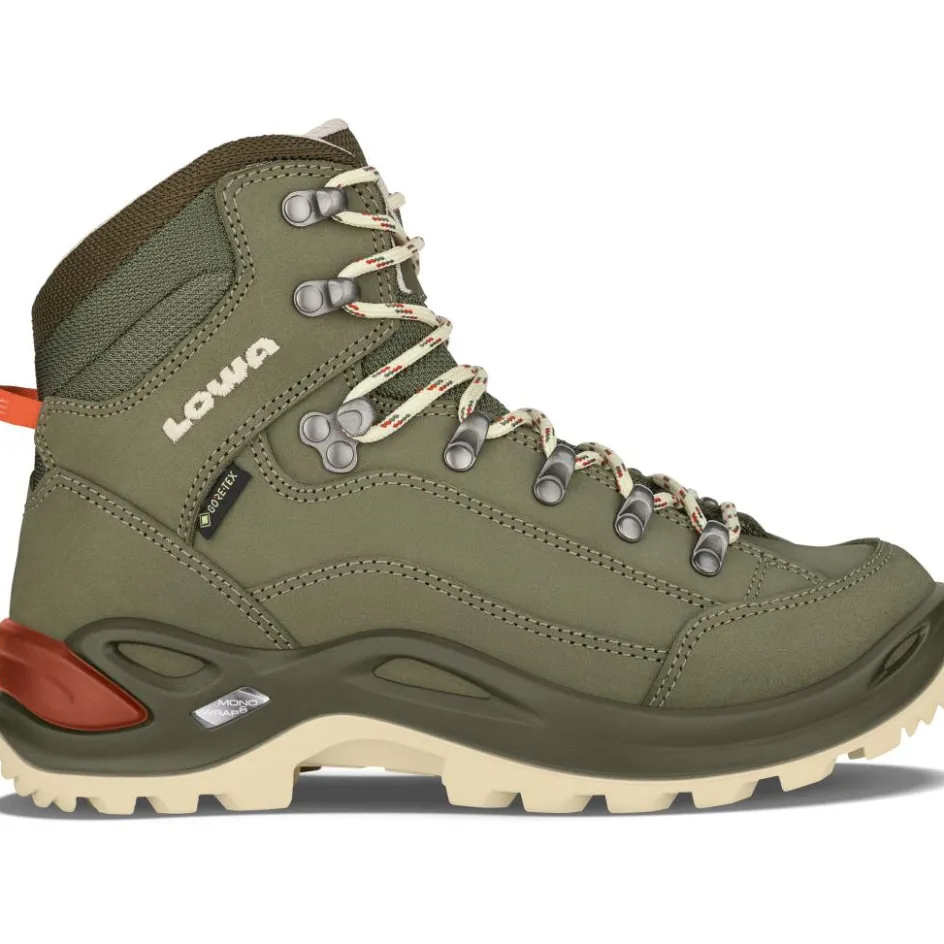 Lowa Wandelen|Wandelschoenen*Renegade GTX Mid Ws wandelschoenen dames greygreen panna