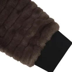 Luhta Ski Vesten|Wintersport*Isolahti fleece vest dames dark brown