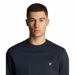 Lyle & Scott Truien & Vesten* Fly fleece sweater heren dark navy