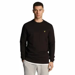 Lyle & Scott Truien & Vesten* Fly fleece sweater heren jet black